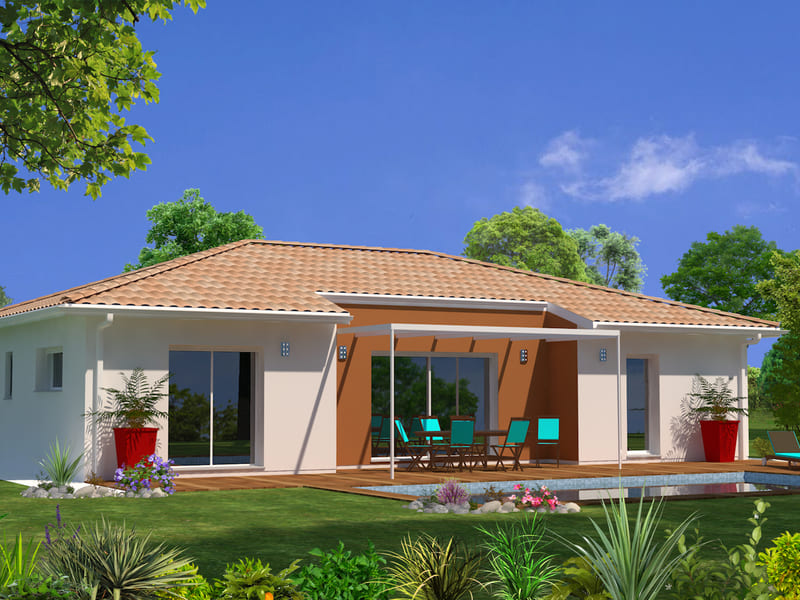 Projet maison plain-pied-terrain-STB Constructions